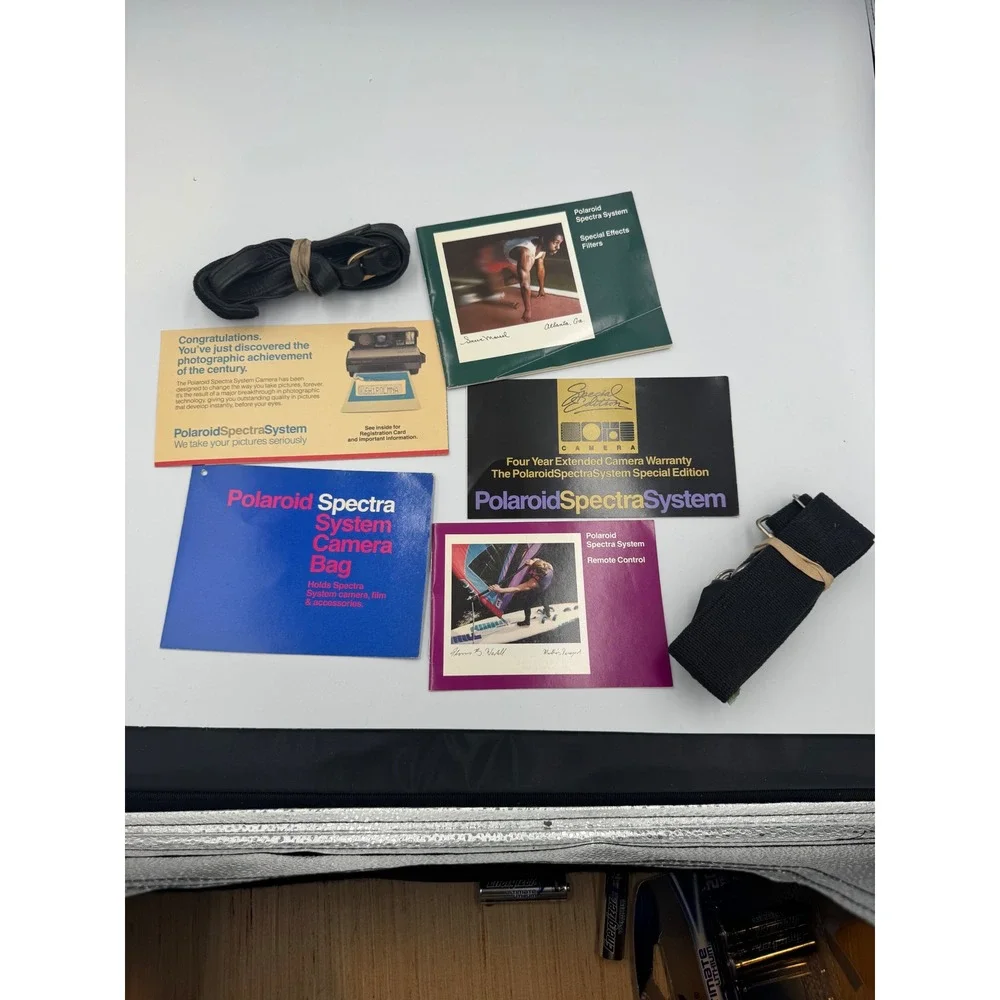 Polaroid Spectra System SE Instant Film Camera Bundle with Tenba Bag  works 8